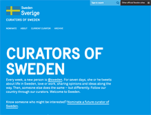 Tablet Screenshot of curatorsofsweden.com